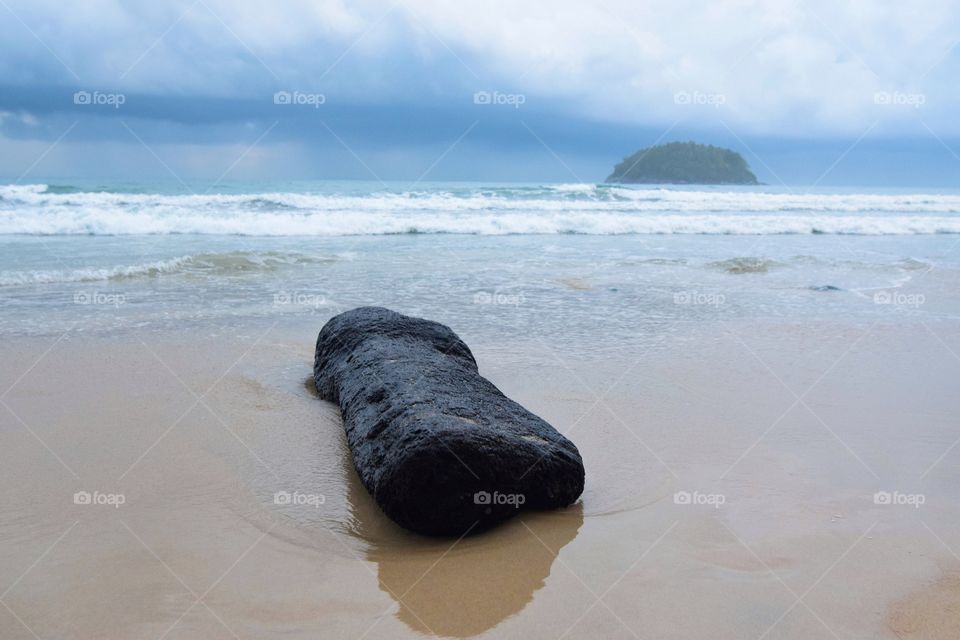 Drift wood on Kata beach