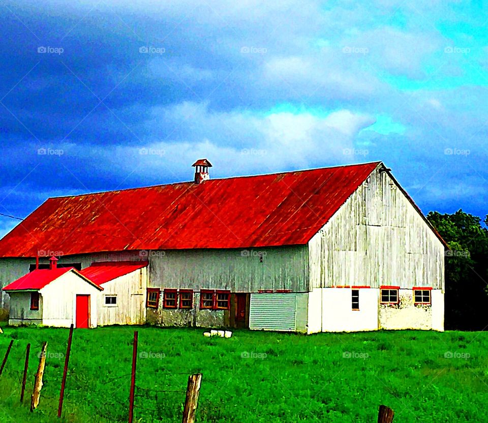 Magical colours beautiful barn 