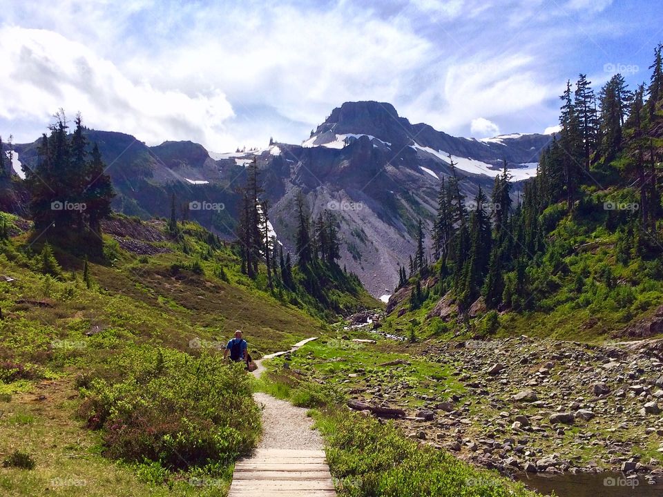 Hiking day on Mount Baker, Washington State. This was along The Bagley Lakes Trail. 