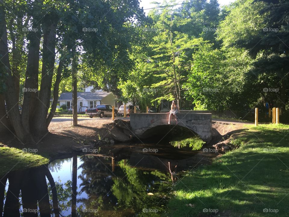 The little girl and her creek