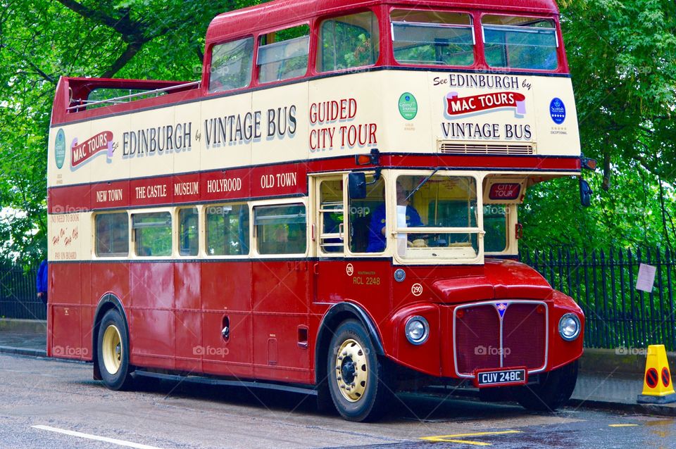 Edinburgh bus. Tour bus