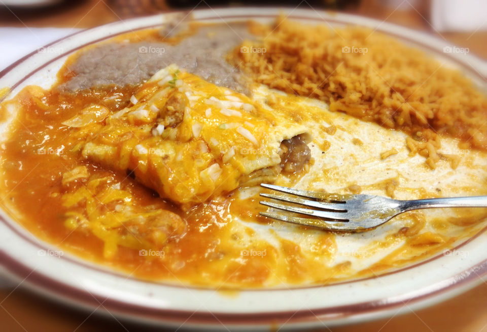 Burrito Smothered In Cheese