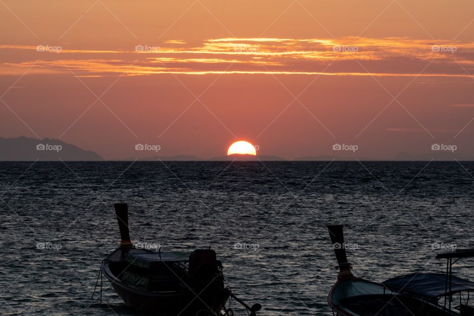 Beautiful sunrise on the beautiful island ... Koh Lipe Thailand