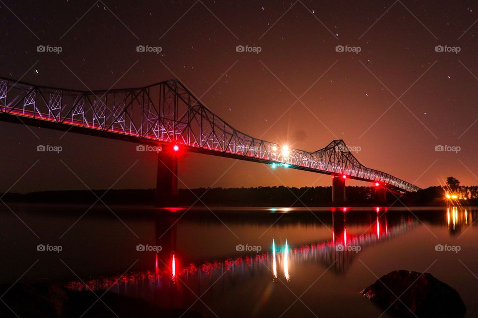 The Big Dipper above the Mississippi River! 