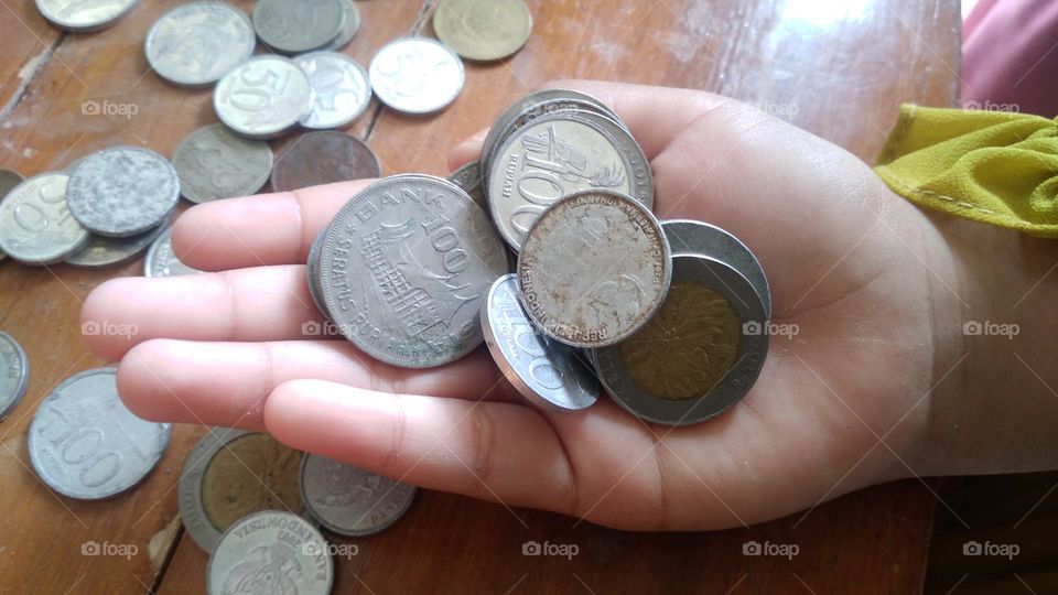 Old coins that are still in storage