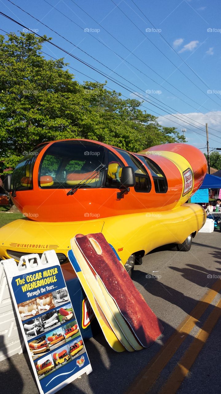 Oscar Meyer Weinermobile. Caught a picture of the official Oscar Meyer Weinermobile at a festival in Tn