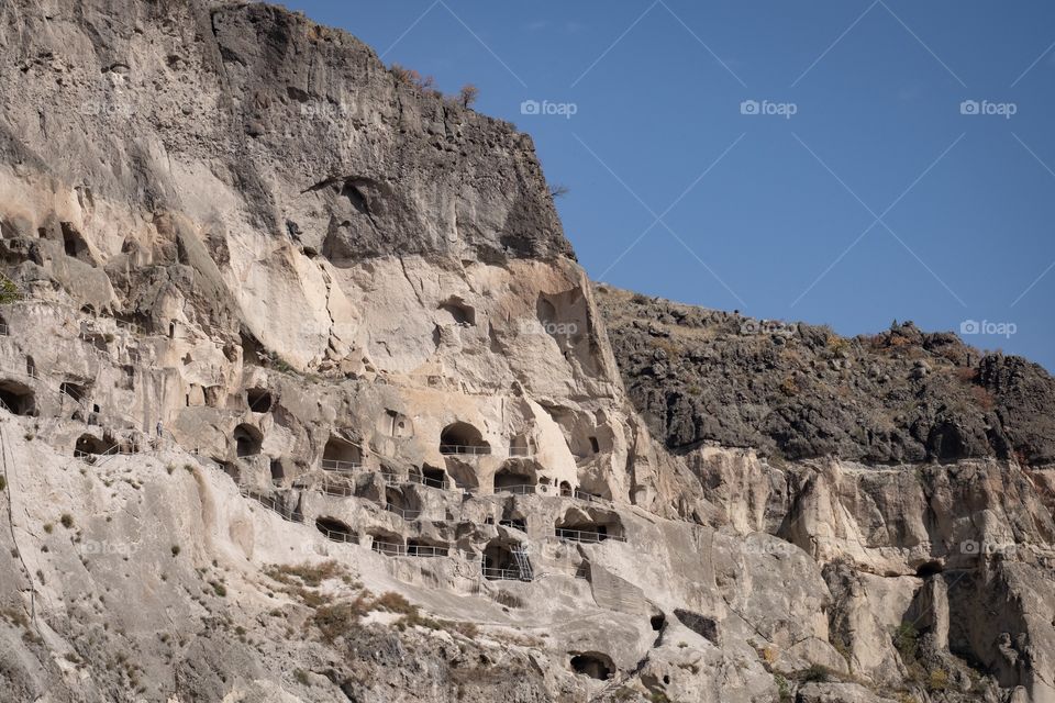 The famous cave town of Georgia, Vardzia cave monastery 