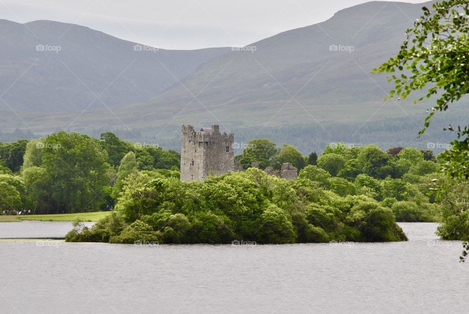 Castle on island