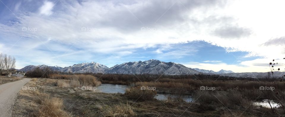 Mountain view from trail