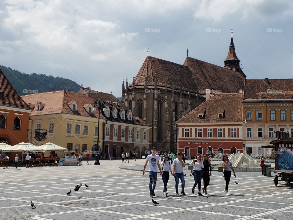 Old town square - Brasov, Transylvania