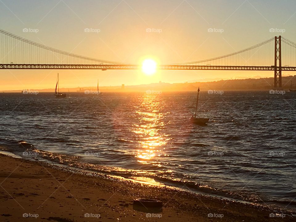 Bridge sunset