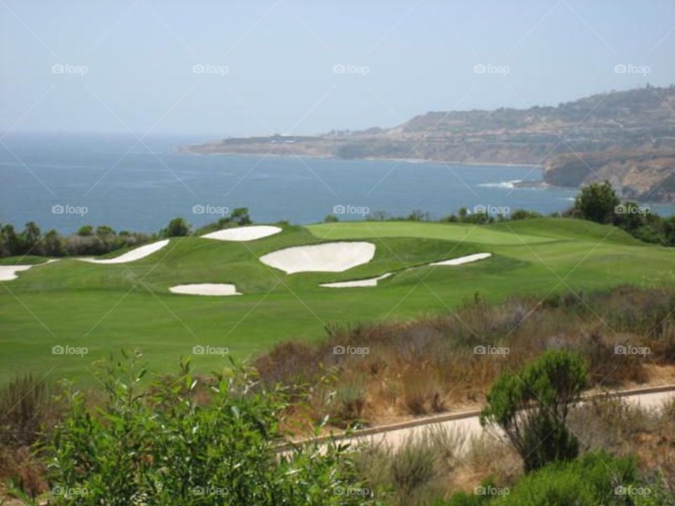 Beautiful golf hole