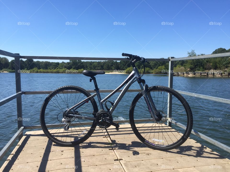 My new Jamis DXT Comp at Ponderlodge in Villas, NJ. 