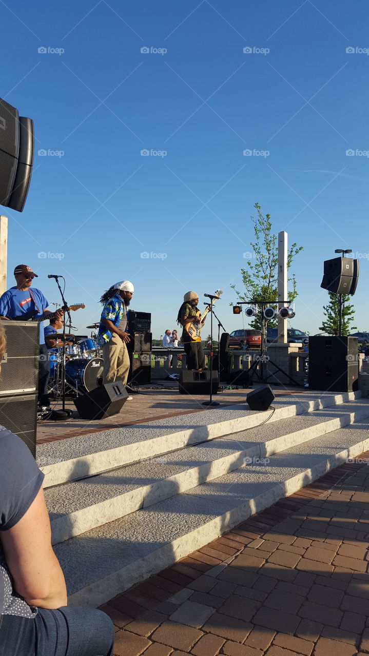 Raggae Band In The Summer