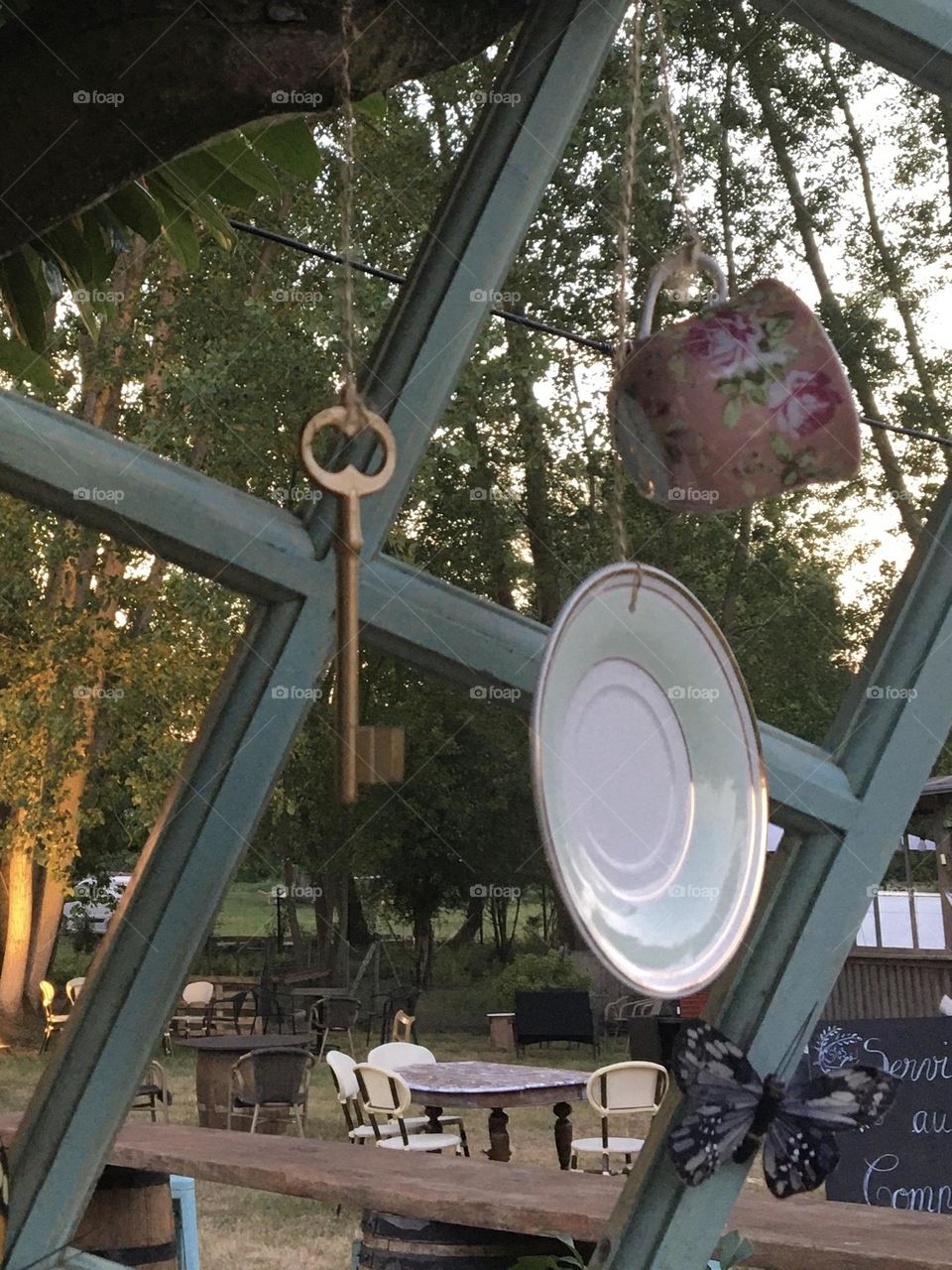 Original decoration with everyday objects