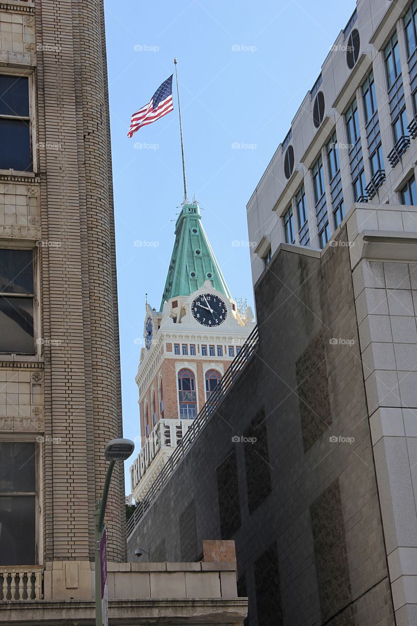 Flag on the tower 