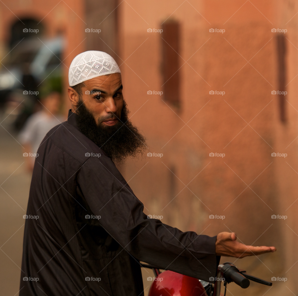 street man marrakech morocco by entraphy