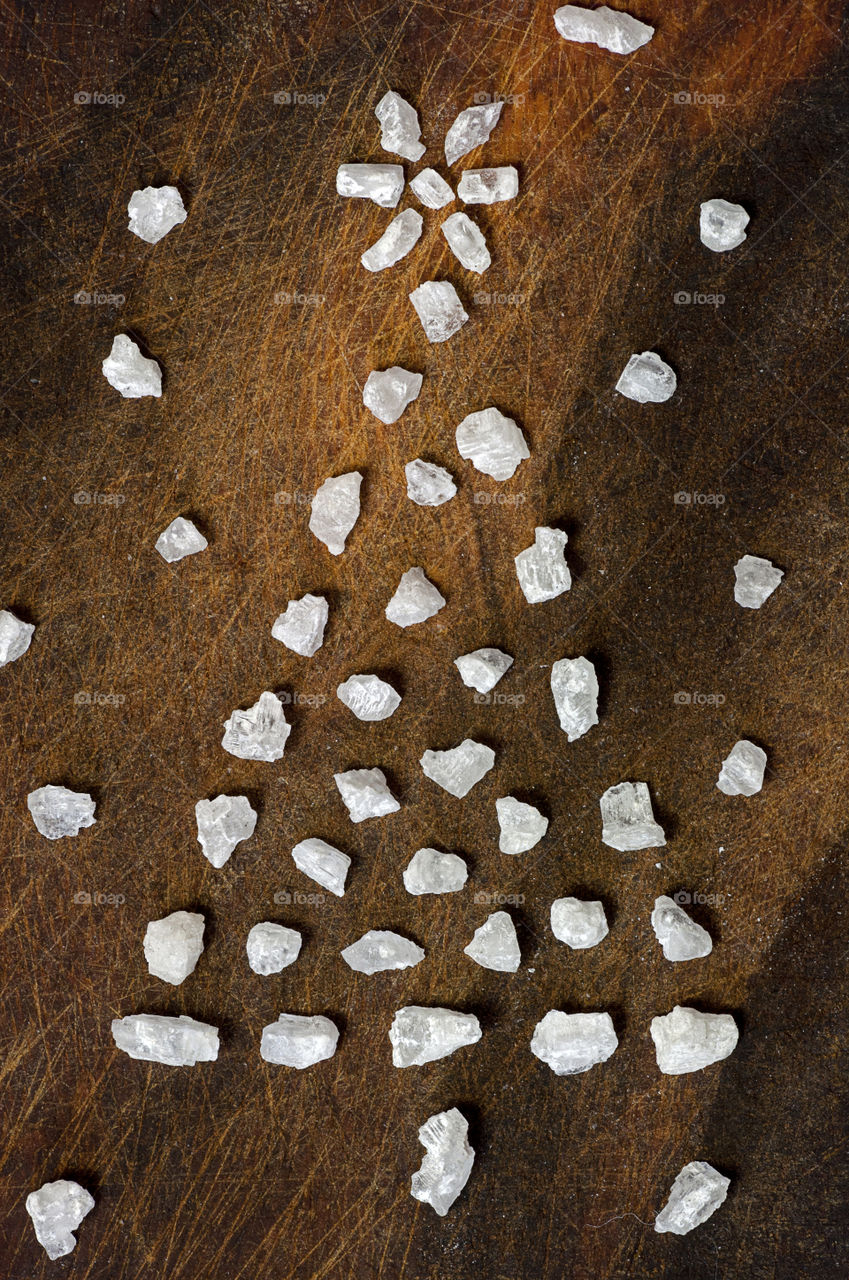 Christmas tree made of coarse salt