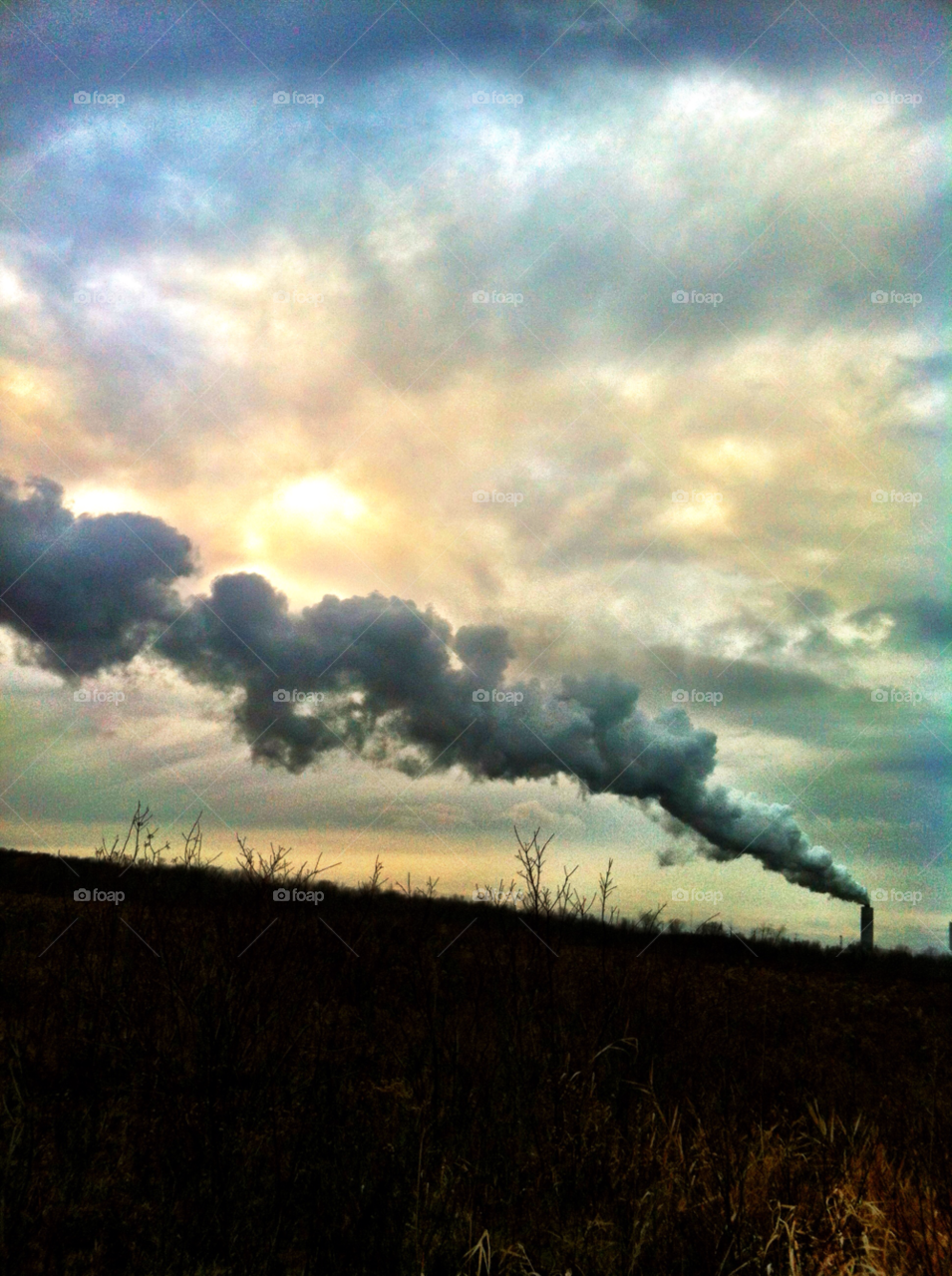 smokestack power plant oak creek wi by doug414