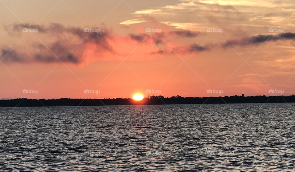 Sunrise over the river