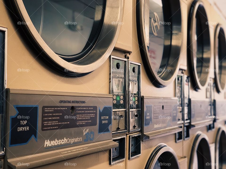 Dryers At The Laundromat, Drying Clothes, Clothing Dryer, Laundry At The Laundromat,  Drying Clothes At The Laundromat, Daily Chores, Daily Routines, A Trip To The Laundromat, Putting Quarters In The Dryers, Doing The Laundry