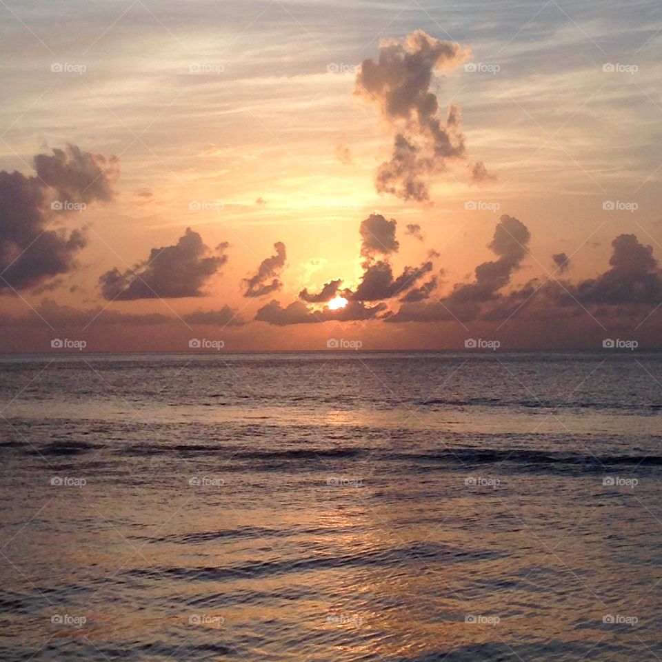 Sunset in Saint Lucia