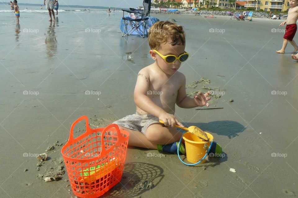 Boy at the beach