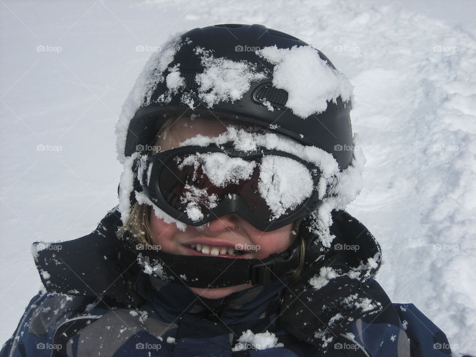 Playing in the snow