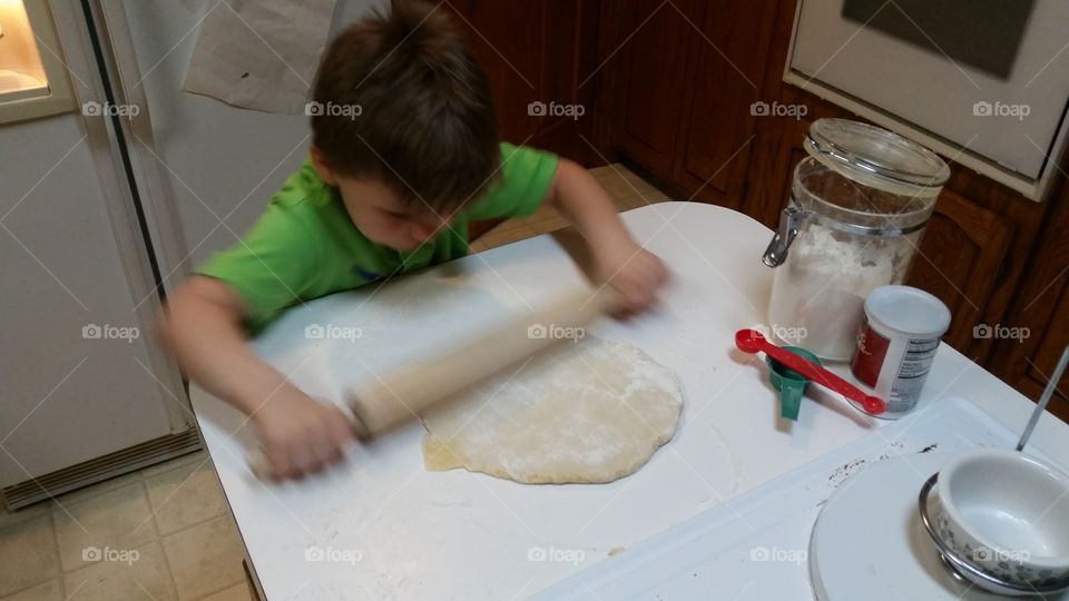 Rolling dough