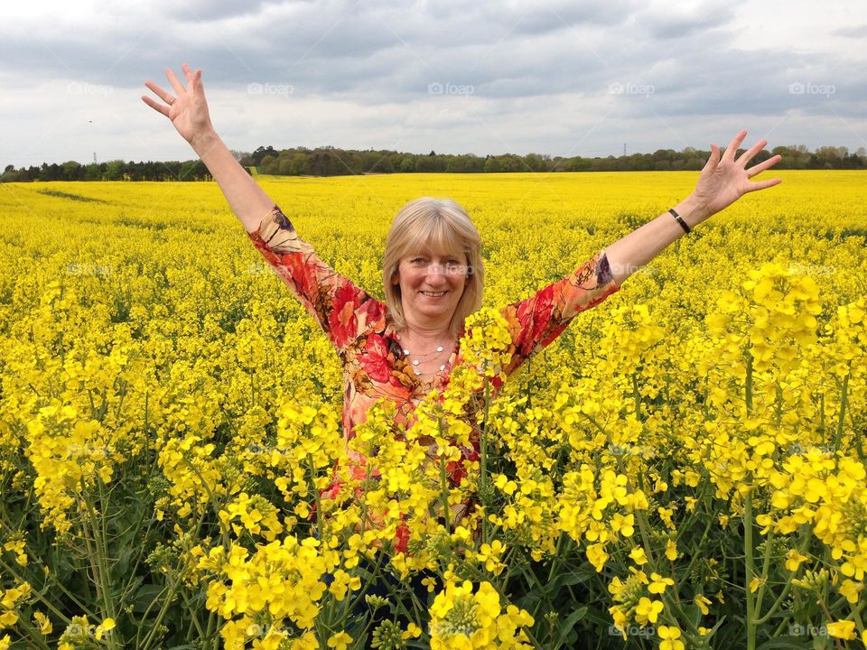 Winter vs Spring, Happy, flowers, female, me