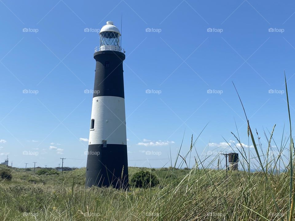 A lighthouse at the coast
