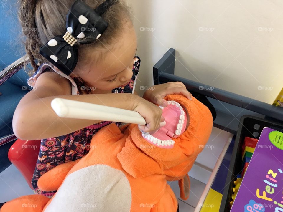 Child in the dentist's office