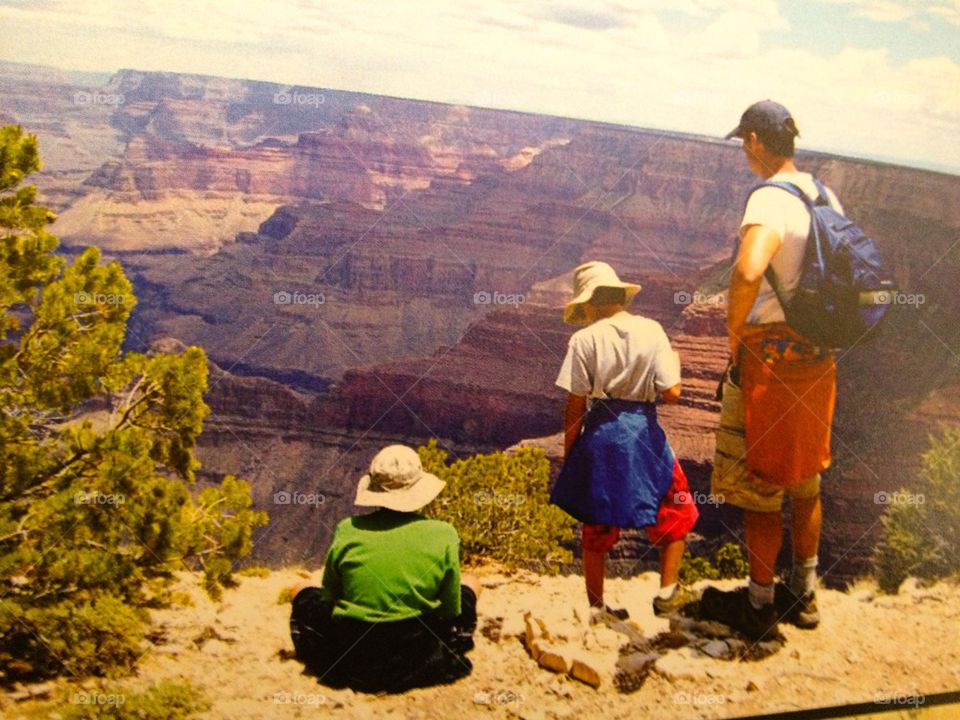 Family at Grand Canyon