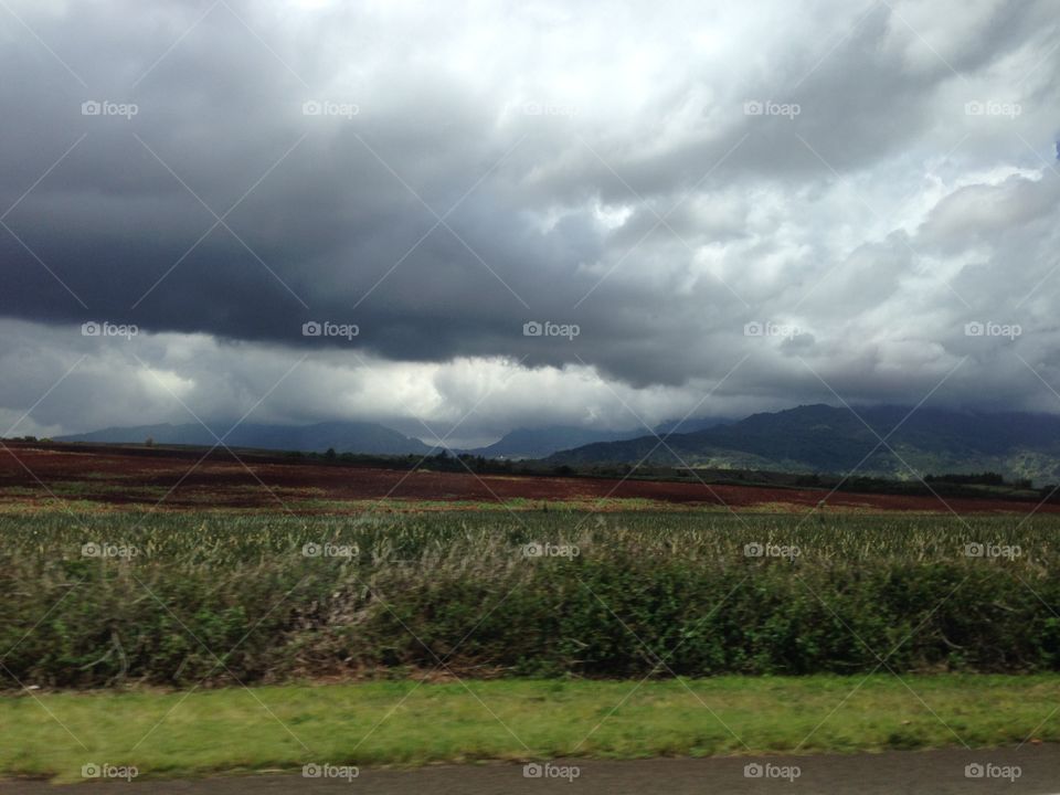 5 minutes before rain start. Hawaii