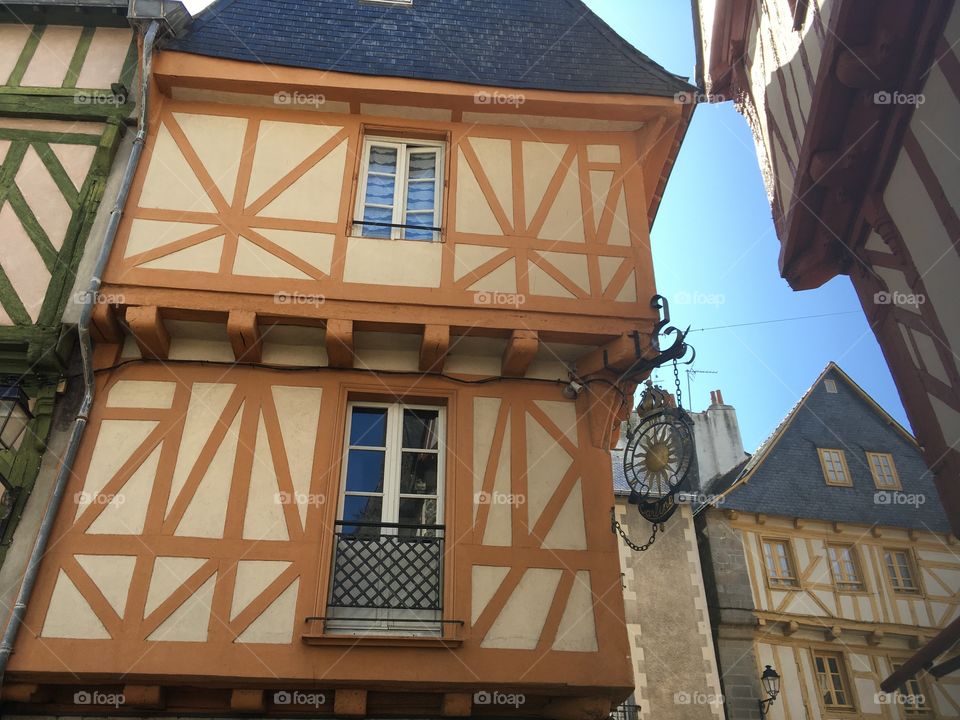 Half timbered Houses in Vannes