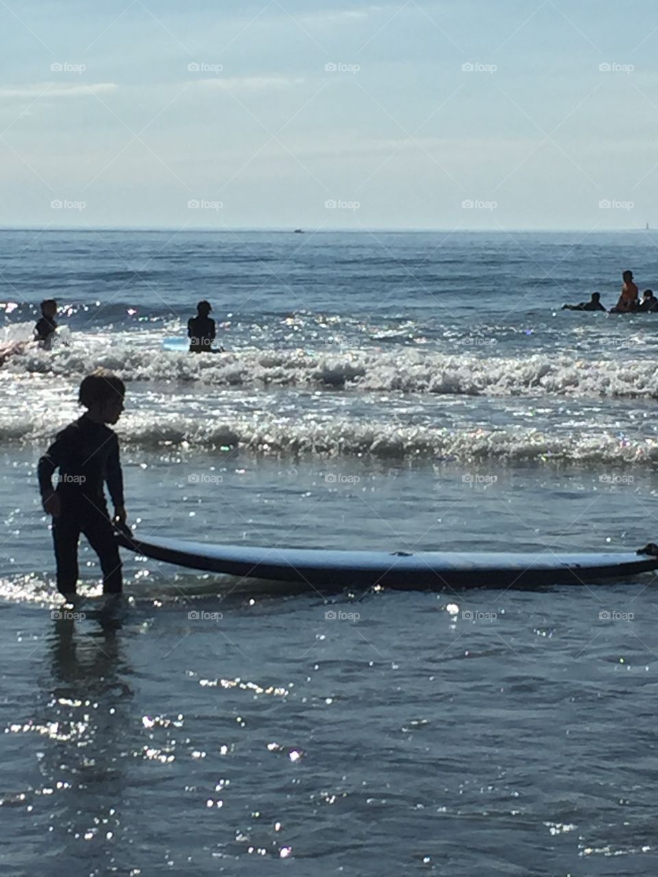 Kids surfing lesson 