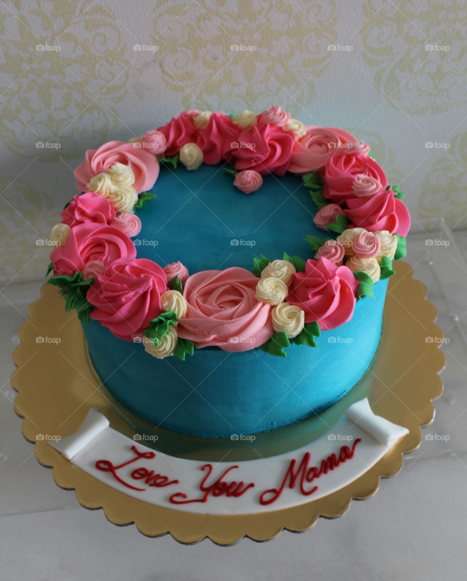 Floral birthday cake  🎂