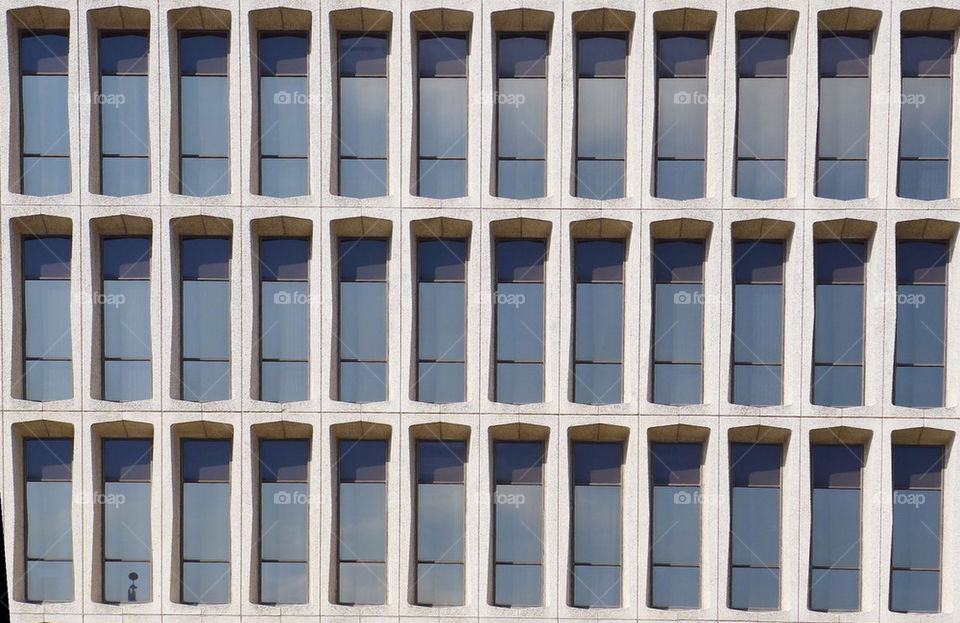 Public building window pattern