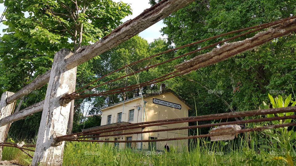 Old train station of Platamonas, Greece
