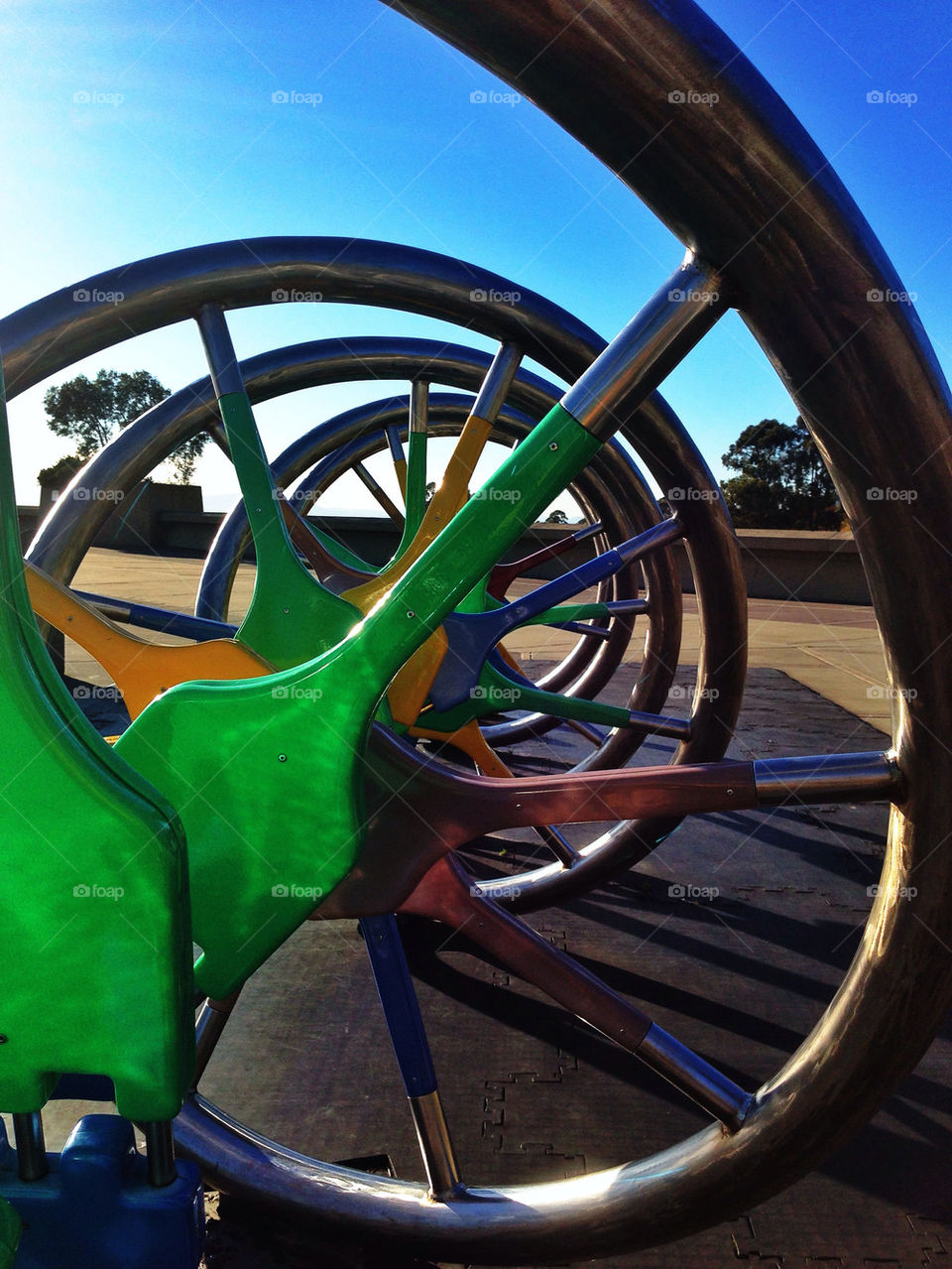 Sculpture of a DNA double helix molecule