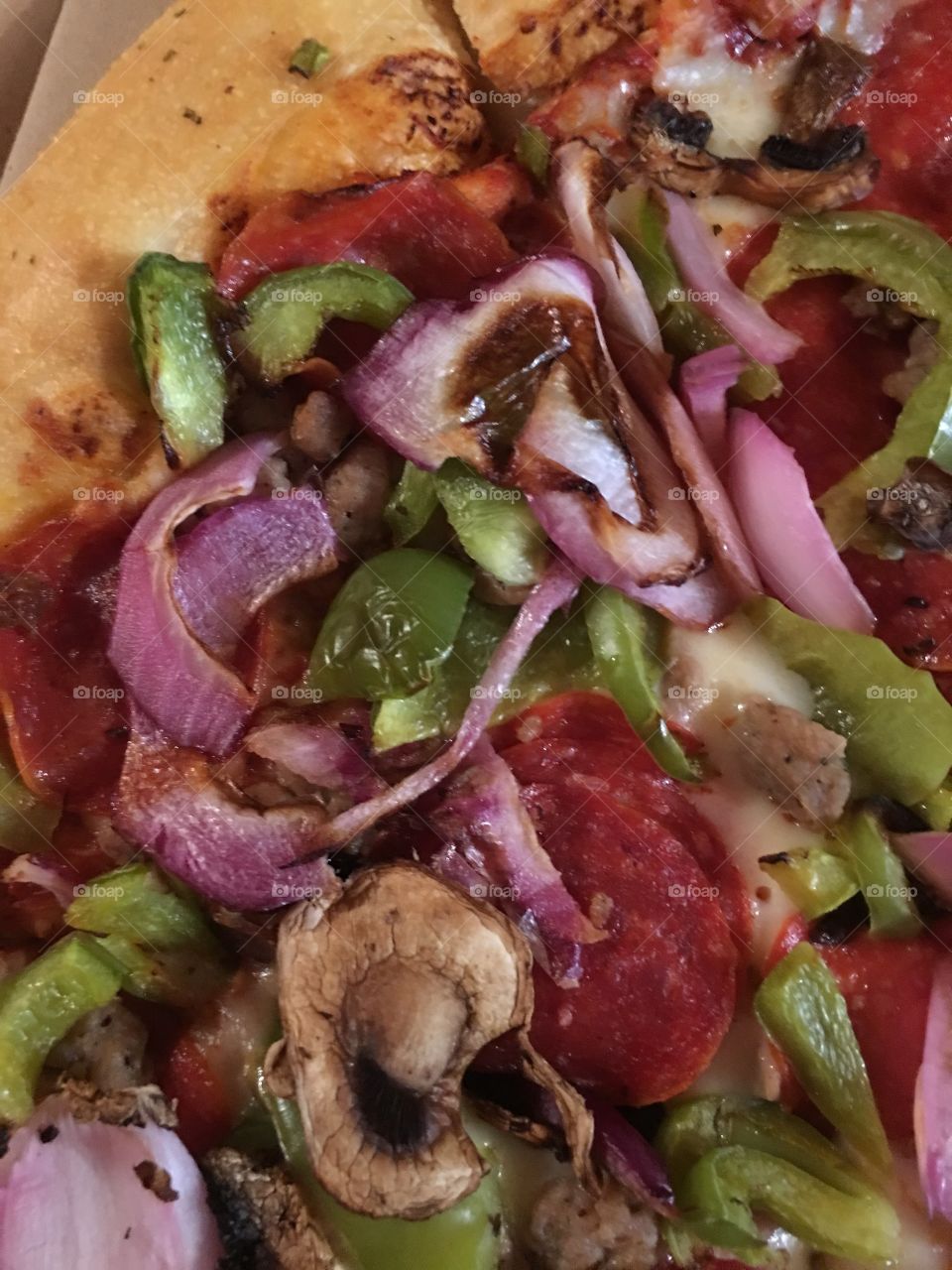 Close up pizza