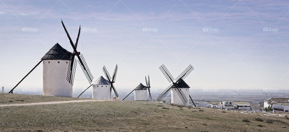 Traditional windmills in Spain 