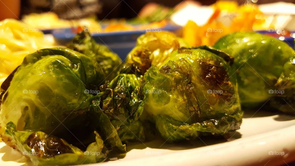 Grilled Brussels sprouts