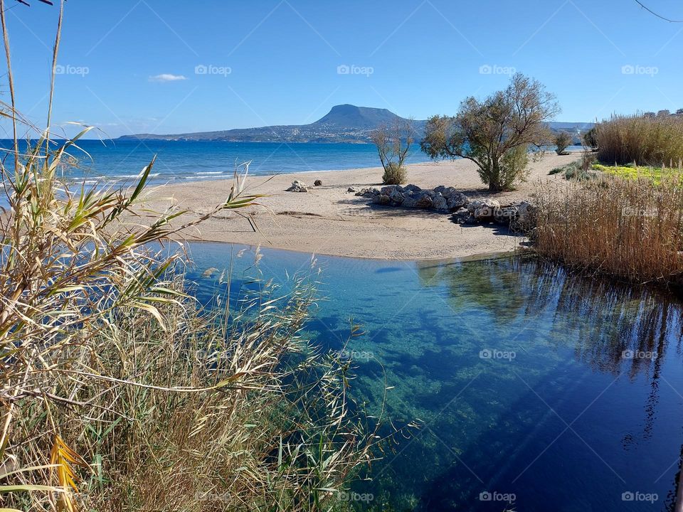 River and sea Crete