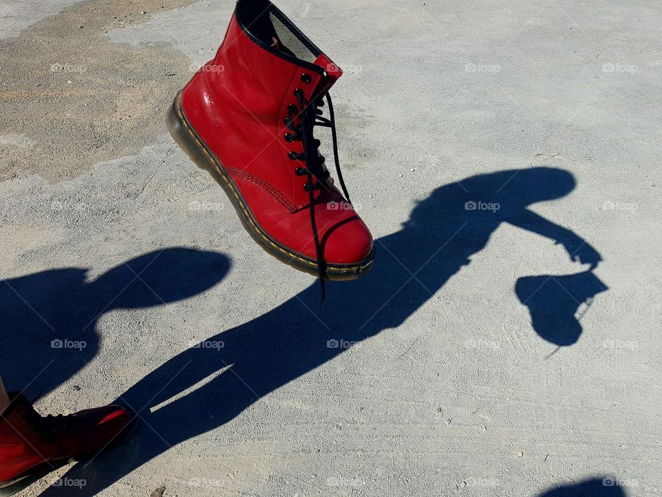 shoes shadows