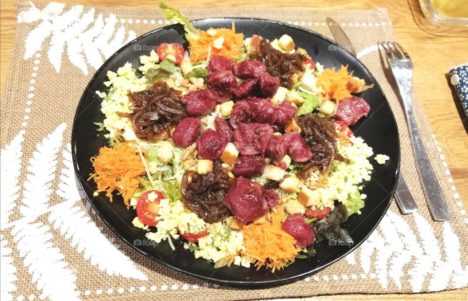 Salade de gésiers à ma façon, miam