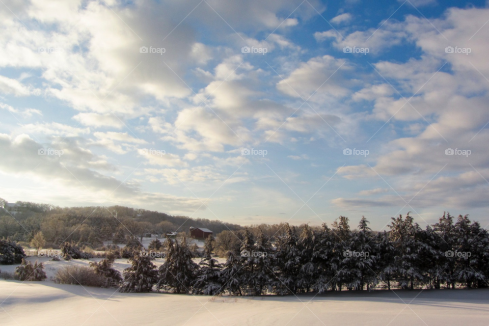 wisconsin snow sky morning by JessM1744