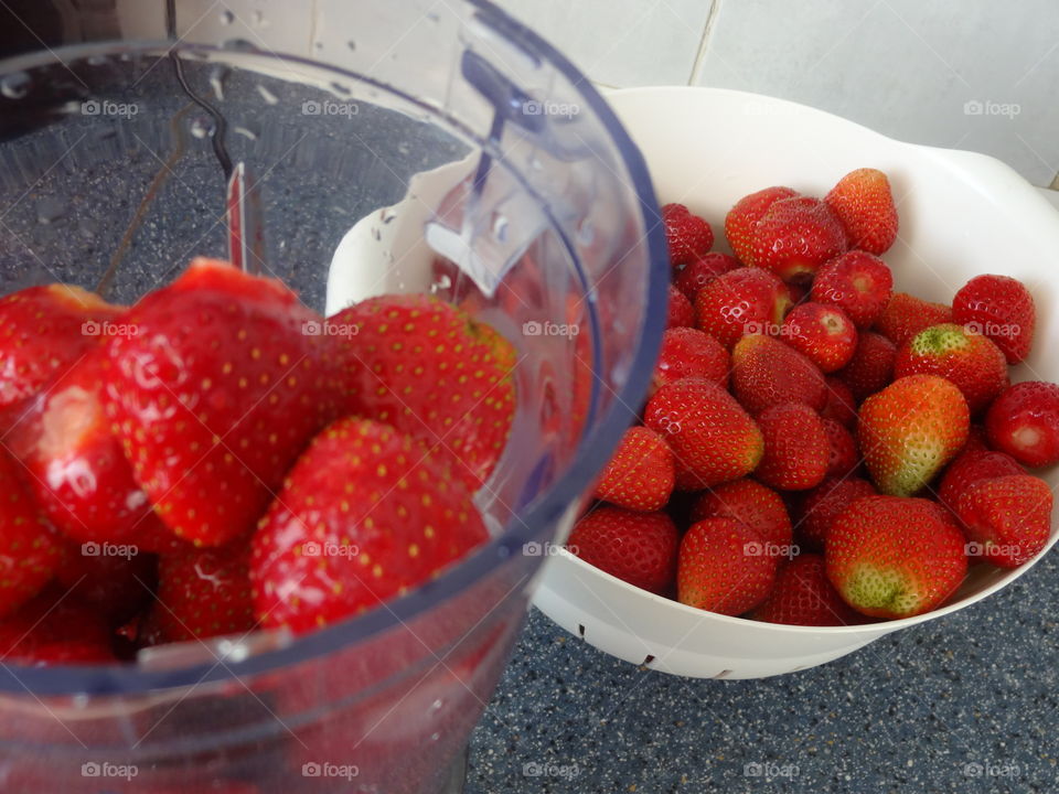 Ingredients for a smoothie