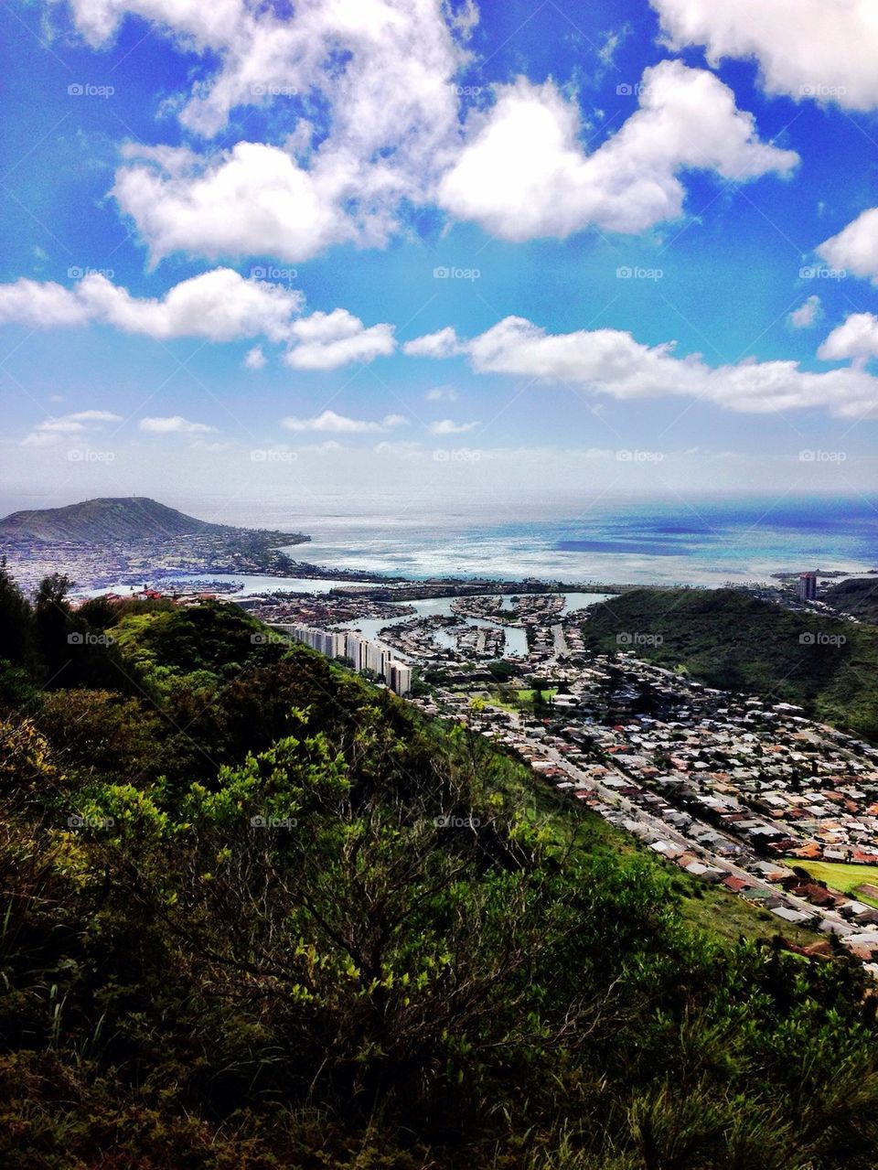 Hawaii Kai Marina from above