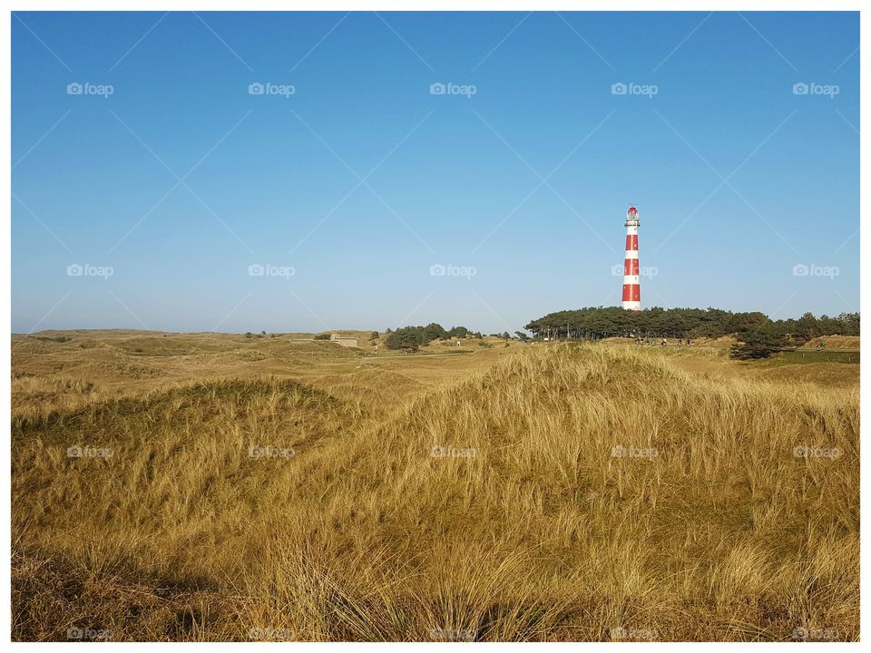 Lighthouse on the Dutch island, Ameland